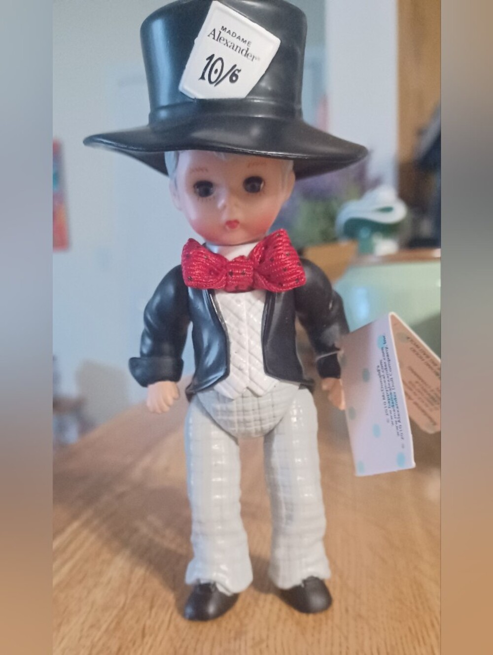 2010 Madame Alexander Vintage-Style Doll in Black Top Hat & Red Bow Tie